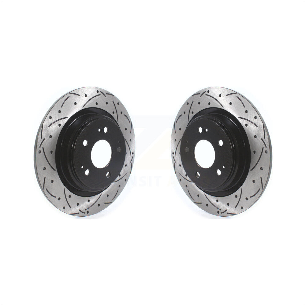 [Arrière] Kit de disque (percé rainuré revêtu) de frein pour 2017-2020 Acura MDX KD-100417 par DS-One