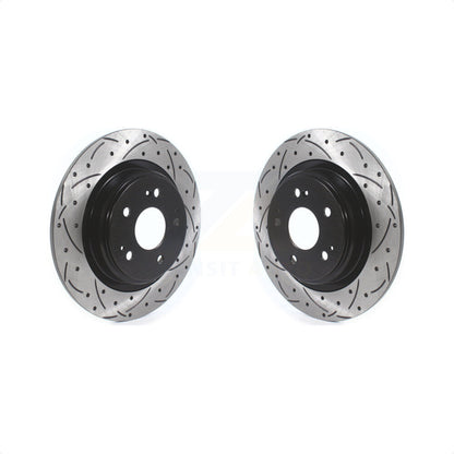 [Arrière] Kit de disque (percé rainuré revêtu) de frein pour 2017-2020 Acura MDX KD-100417 par DS-One