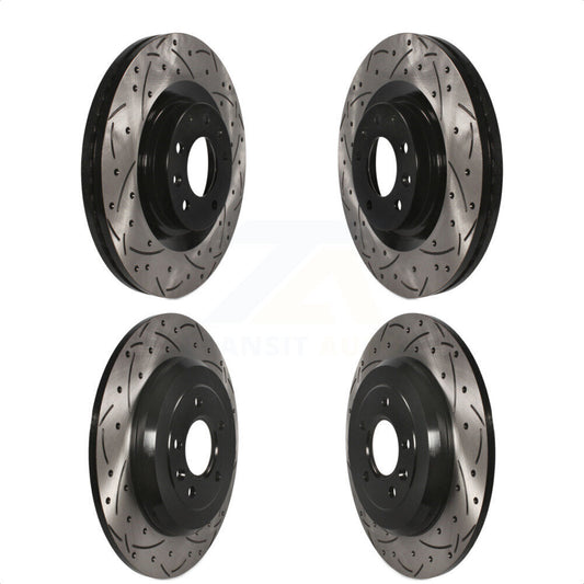 [Avant + Arrière] Kit de disque (percé rainuré revêtu) de frein pour Ford Edge Lincoln MKX KD-100421 par DS-One