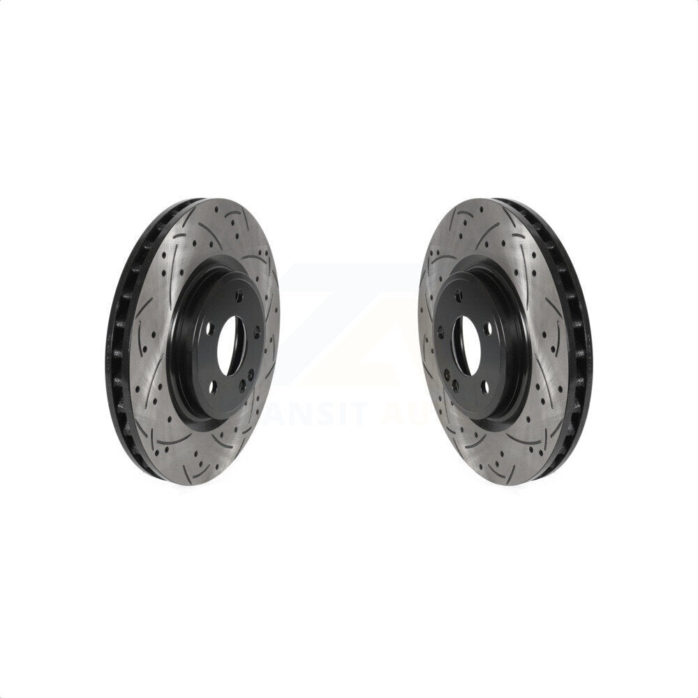 [Avant] Kit de disque (percé rainuré revêtu) de frein pour Mercedes-Benz CLA250 GLA250 INFINITI QX30 B Electric Drive B250 KD-100422 par DS-One