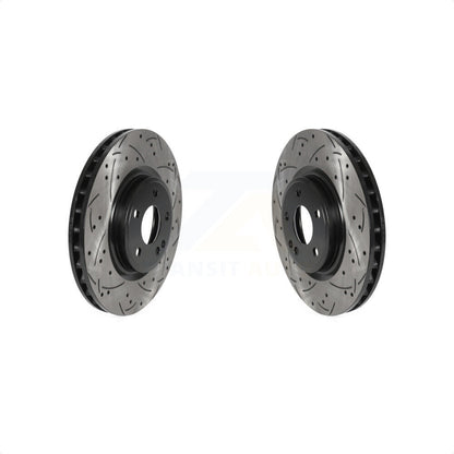 [Avant] Kit de disque (percé rainuré revêtu) de frein pour Mercedes-Benz CLA250 GLA250 INFINITI QX30 B Electric Drive B250 KD-100422 par DS-One