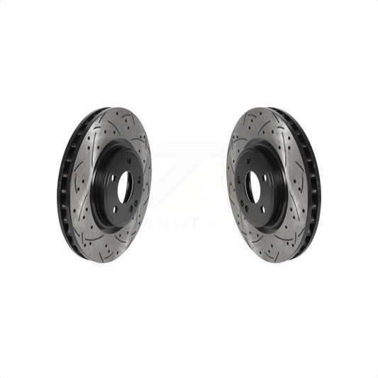 [Avant] Kit de disque (percé rainuré revêtu) de frein pour Mercedes-Benz CLA250 GLA250 INFINITI QX30 B Electric Drive B250 KD-100422 par DS-One