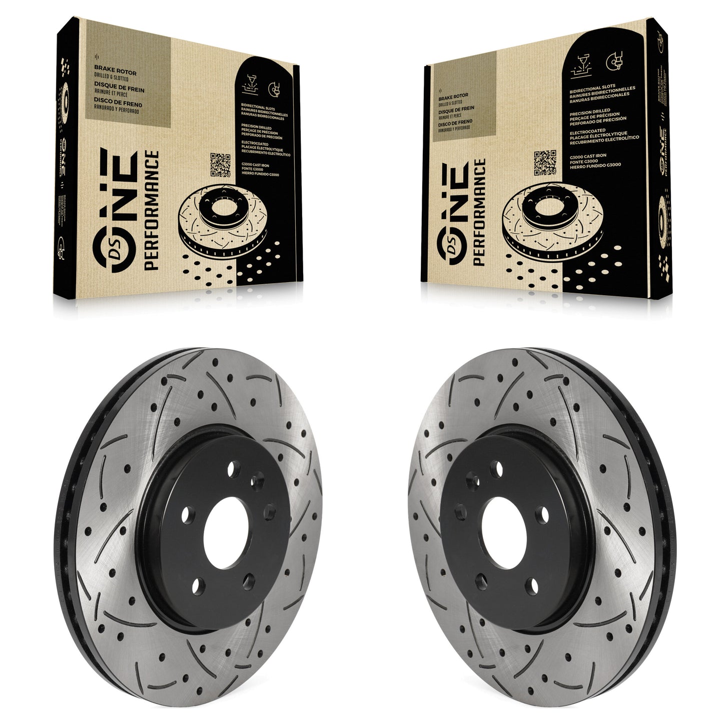 [Avant] Kit de disque (percé rainuré revêtu) de frein pour Chevrolet Buick Encore Trax Sonic KD-100425