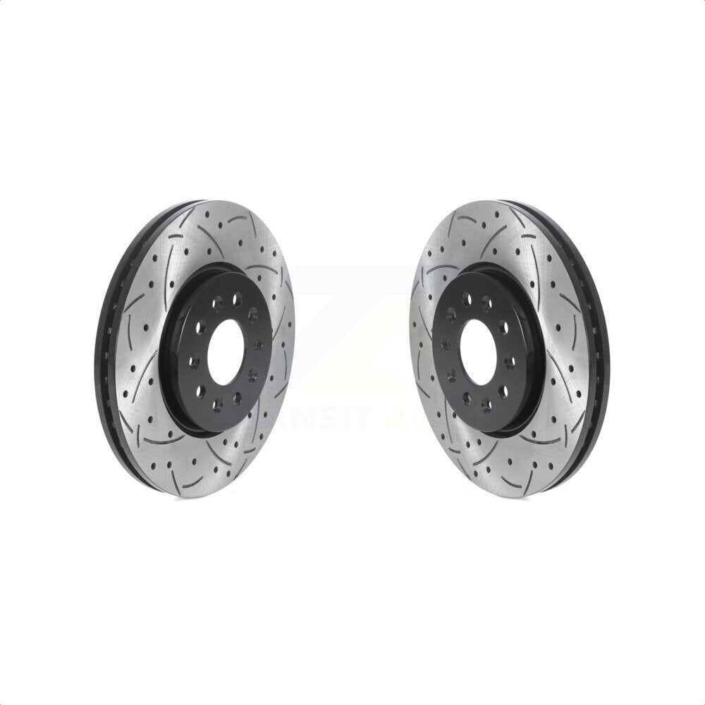 [Avant] Kit de disque (percé rainuré revêtu) de frein pour Chevrolet Equinox GMC Terrain Buick Envision LaCrosse Regal Sportback TourX KD-100426 par DS-One