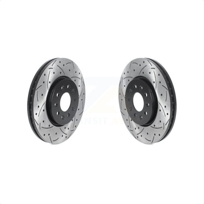 [Avant] Kit de disque (percé rainuré revêtu) de frein pour Chevrolet Equinox GMC Terrain Buick Envision LaCrosse Regal Sportback TourX KD-100426 par DS-One