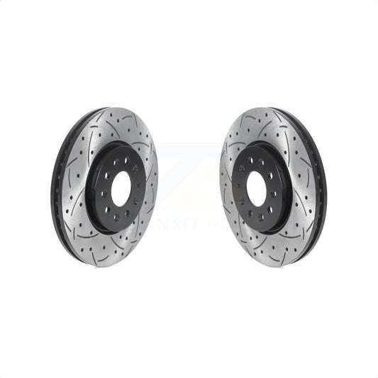 [Avant] Kit de disque (percé rainuré revêtu) de frein pour Chevrolet Equinox GMC Terrain Buick Envision LaCrosse Regal Sportback TourX KD-100426 par DS-One