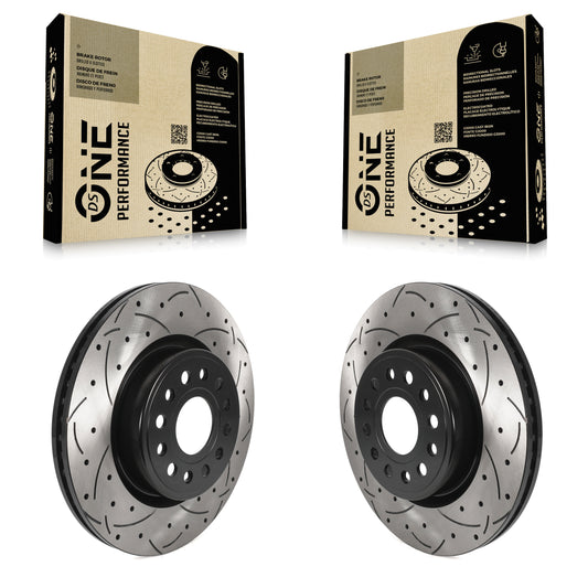 [Avant] Kit de disque (percé rainuré revêtu) de frein pour Ram 1500 KD-100432