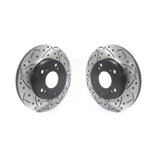 [Avant] Kit de disque (percé rainuré revêtu) de frein pour Honda Civic Acura RSX CR-Z KD-100434 par DS-One