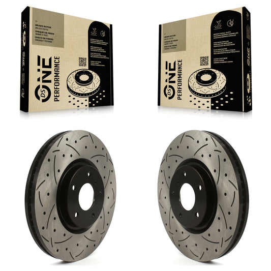 [Avant] Kit de disque (percé rainuré revêtu) de frein pour INFINITI G37 G35 Q60 KD-100440