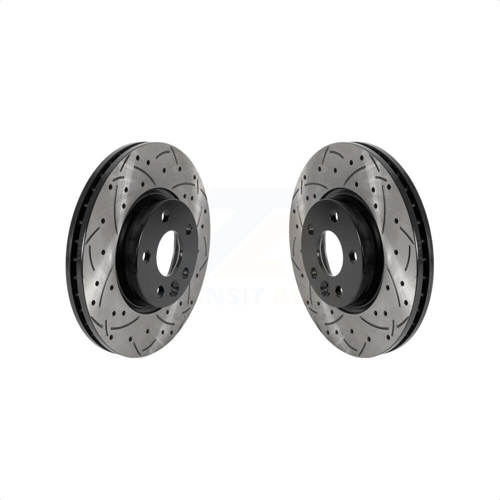 [Avant] Kit de disque (percé rainuré revêtu) de frein pour Volvo S60 Land Rover Range Evoque XC70 S80 V60 V70 KD-100443 par DS-One