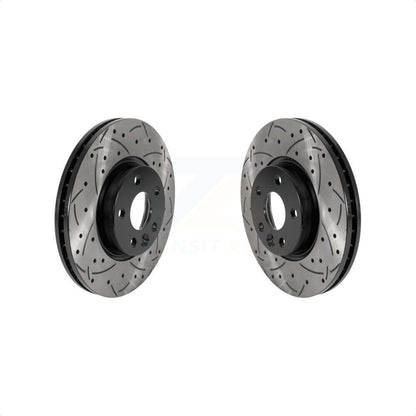 [Avant] Kit de disque (percé rainuré revêtu) de frein pour Volvo S60 Land Rover Range Evoque XC70 S80 V60 V70 KD-100443 par DS-One