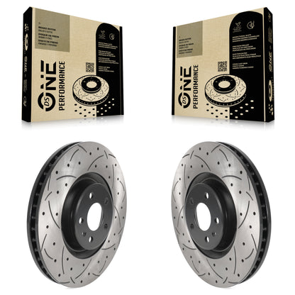 [Avant] Kit de disque (percé rainuré revêtu) de frein pour Audi A6 Quattro A7 KD-100447