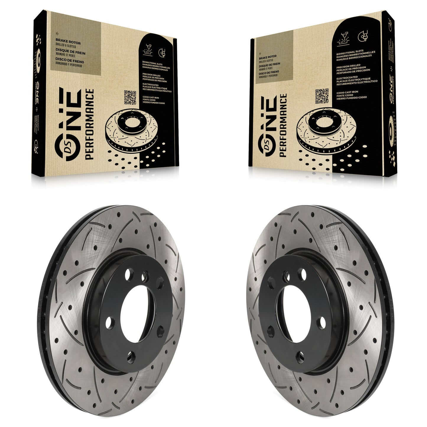 [Avant] Kit de disque (percé rainuré revêtu) de frein pour Mini Cooper Countryman Paceman KD-100449