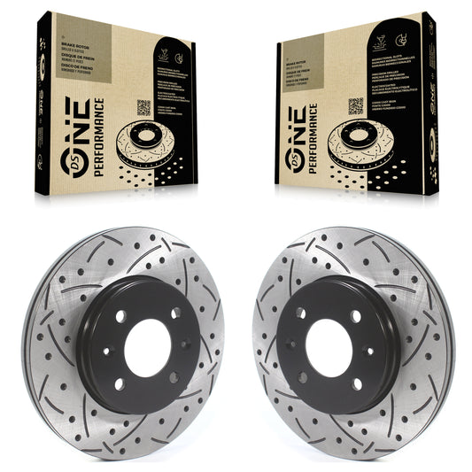 [Avant] Kit de disque (percé rainuré revêtu) de frein pour Hyundai Accent Kia Rio KD-100450