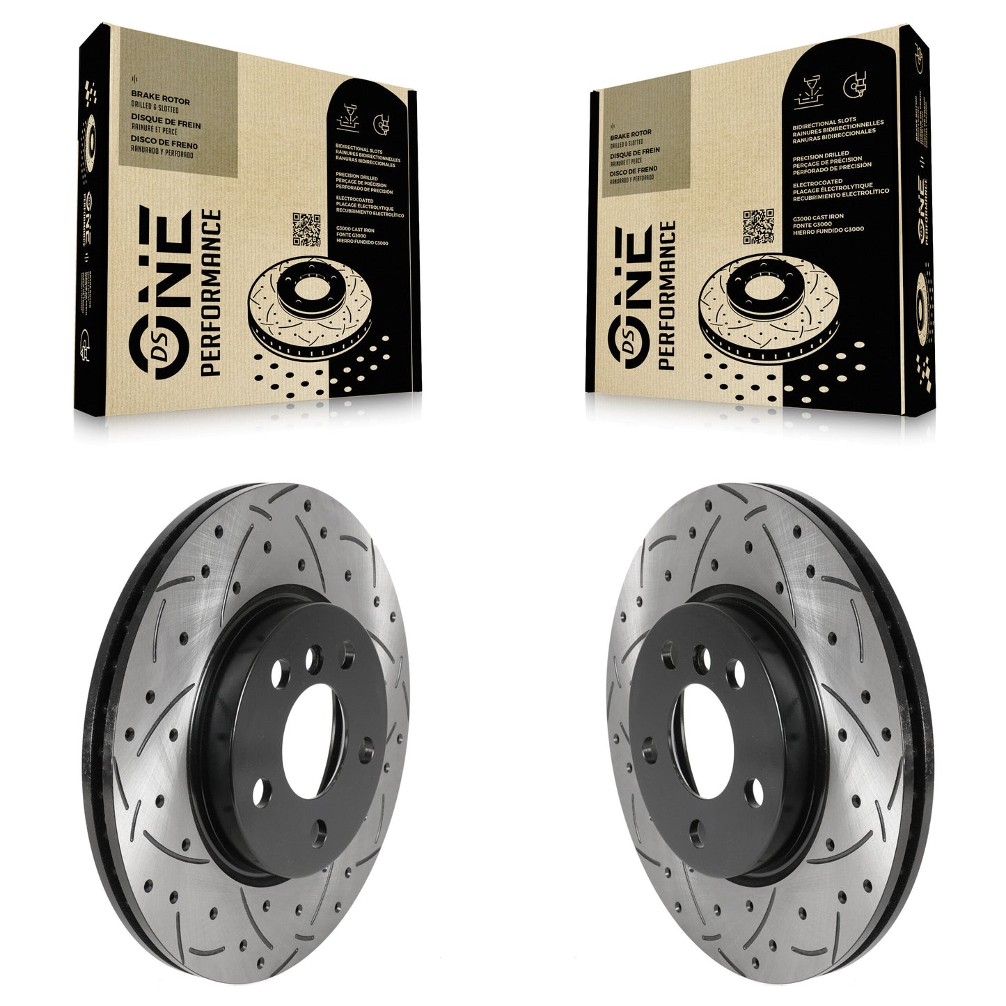 [Avant] Kit de disque (percé rainuré revêtu) de frein pour Mini Cooper Clubman KD-100452
