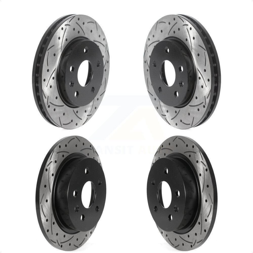 [Avant + Arrière] Kit de disque (percé rainuré revêtu) de frein pour Chevrolet Malibu Limited KD-100456 par DS-One