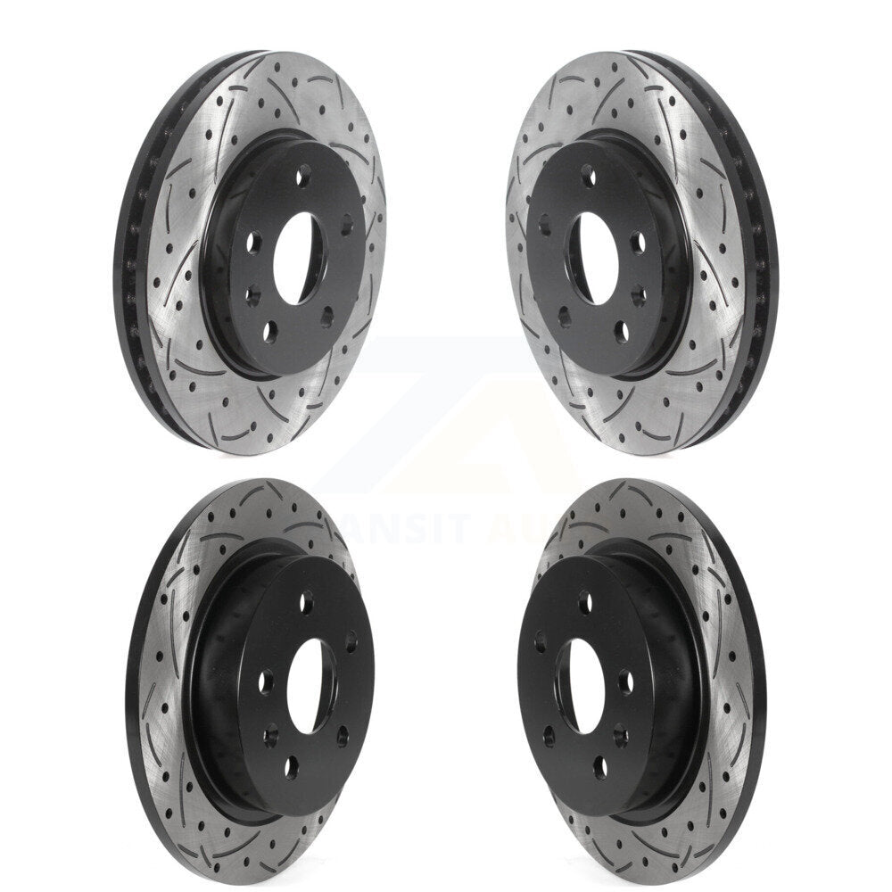 [Avant + Arrière] Kit de disque (percé rainuré revêtu) de frein pour Chevrolet Malibu Limited KD-100456