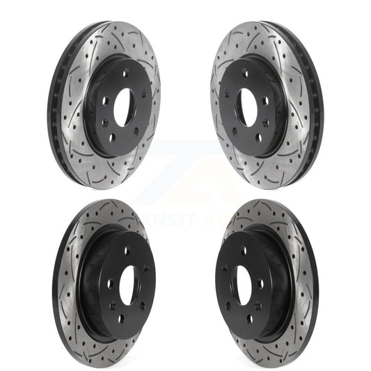 [Avant + Arrière] Kit de disque (percé rainuré revêtu) de frein pour Chevrolet Malibu Limited KD-100456