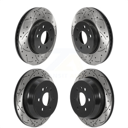 [Avant + Arrière] Kit de disque (percé rainuré revêtu) de frein pour 2015-2020 Chevrolet Colorado GMC Canyon KD-100461 par DS-One