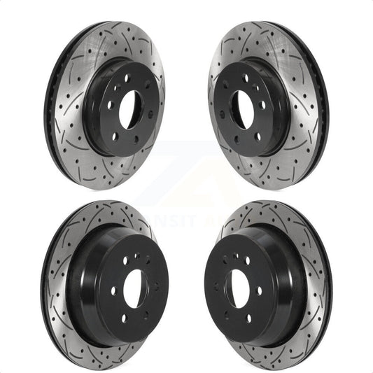 [Avant + Arrière] Kit de disque (percé rainuré revêtu) de frein pour 2015-2020 Chevrolet Colorado GMC Canyon KD-100461 par DS-One