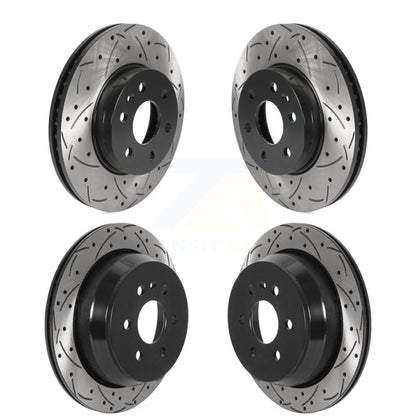 [Avant + Arrière] Kit de disque (percé rainuré revêtu) de frein pour 2015-2020 Chevrolet Colorado GMC Canyon KD-100461