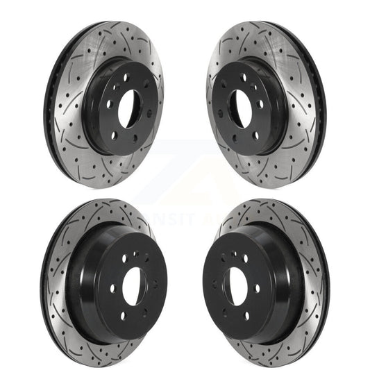 [Avant + Arrière] Kit de disque (percé rainuré revêtu) de frein pour 2015-2020 Chevrolet Colorado GMC Canyon KD-100461