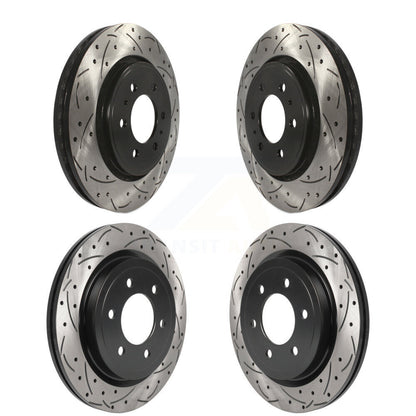 [Avant + Arrière] Kit de disque (percé rainuré revêtu) de frein pour Ford F-150 Expedition Lincoln Navigator KD-100464