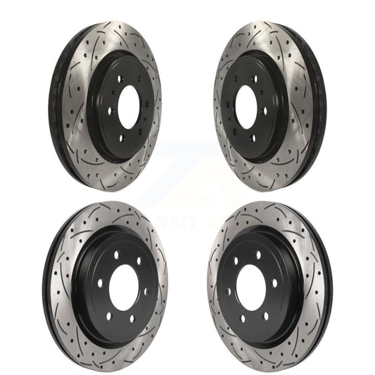 [Avant + Arrière] Kit de disque (percé rainuré revêtu) de frein pour Ford F-150 Expedition Lincoln Navigator KD-100464