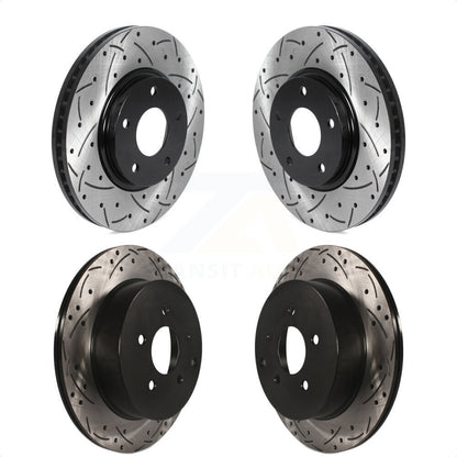 [Avant + Arrière] Kit de disque (percé rainuré revêtu) de frein pour Nissan Quest Pathfinder KD-100471 par DS-One