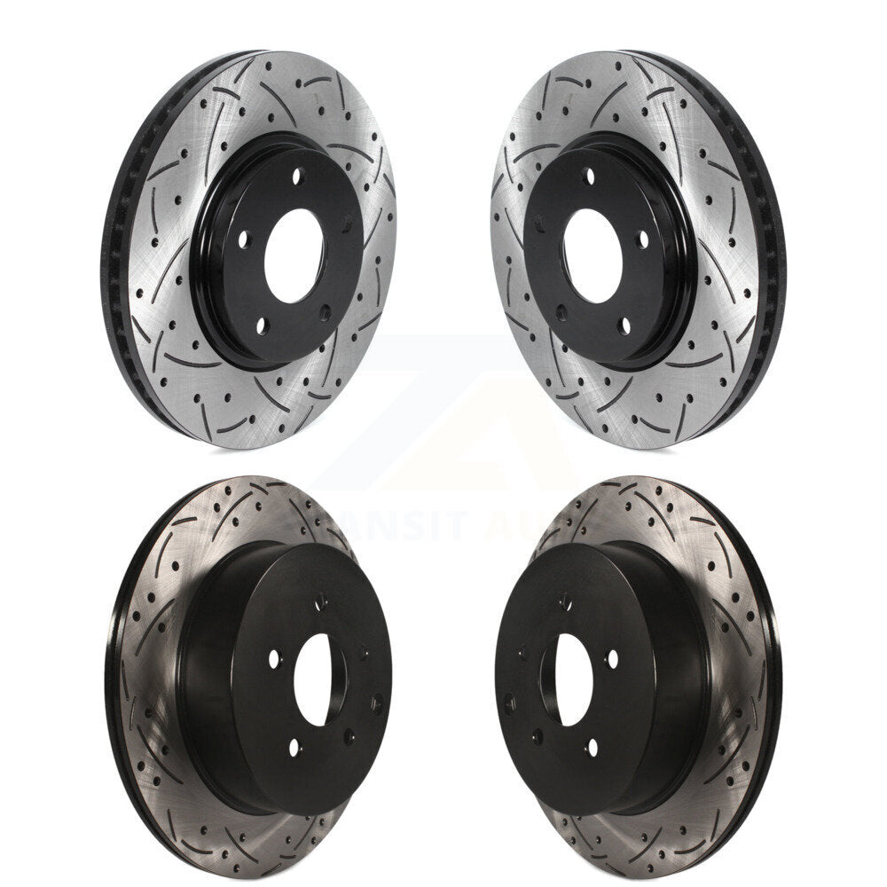 [Avant + Arrière] Kit de disque (percé rainuré revêtu) de frein pour Nissan Quest Pathfinder KD-100471