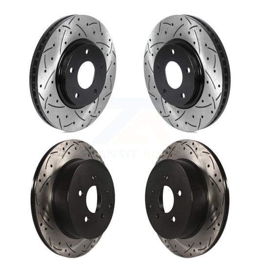 [Avant + Arrière] Kit de disque (percé rainuré revêtu) de frein pour Nissan Quest Pathfinder KD-100471