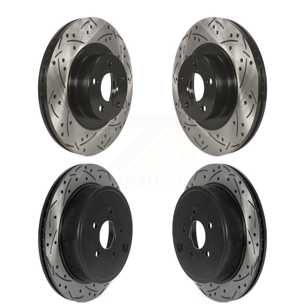 [Avant + Arrière] Kit de disque (percé rainuré revêtu) de frein pour Toyota 86 Subaru BRZ GR86 KD-100472