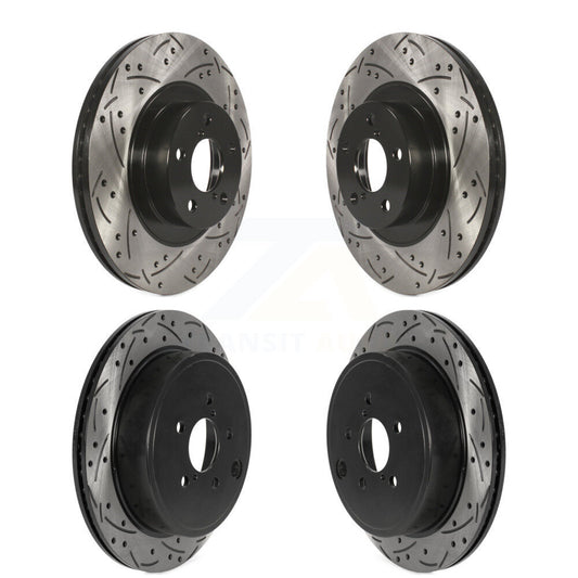 [Avant + Arrière] Kit de disque (percé rainuré revêtu) de frein pour Toyota 86 Subaru BRZ GR86 KD-100472
