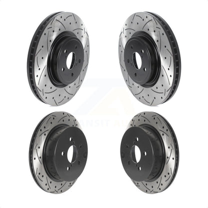 [Avant + Arrière] Kit de disque (percé rainuré revêtu) de frein pour 2014-2018 Subaru Forester 2.0L KD-100475 par DS-One
