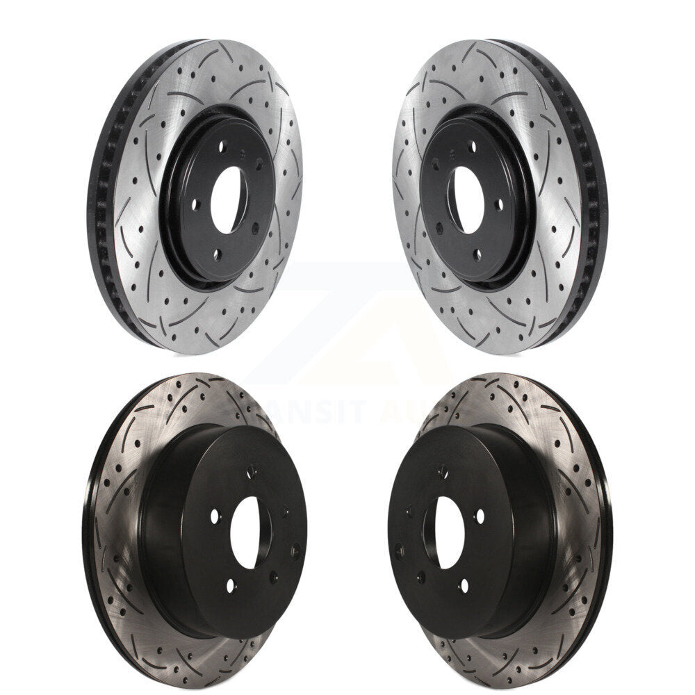 [Avant + Arrière] Kit de disque (percé rainuré revêtu) de frein pour Infiniti FX35 FX37 QX70 FX45 INFINITI KD-100481