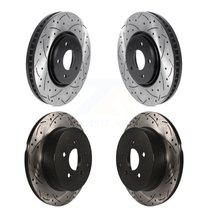 [Avant + Arrière] Kit de disque (percé rainuré revêtu) de frein pour Infiniti FX35 FX37 QX70 FX45 INFINITI KD-100481
