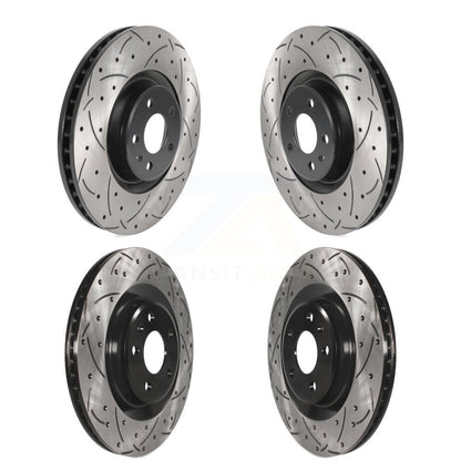 [Avant + Arrière] Kit de disque (percé rainuré revêtu) de frein pour Audi A6 Quattro A7 KD-100503