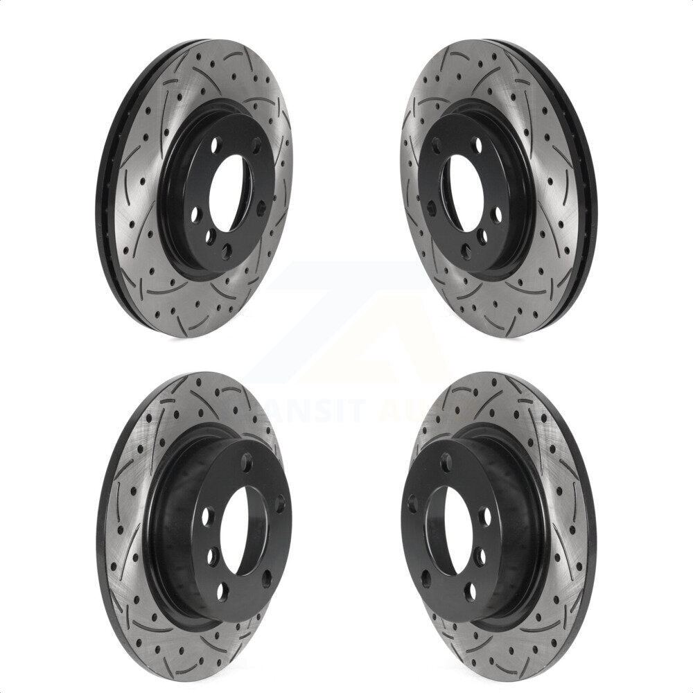 [Avant + Arrière] Kit de disque (percé rainuré revêtu) de frein pour Mini Cooper Countryman Paceman KD-100504 par DS-One