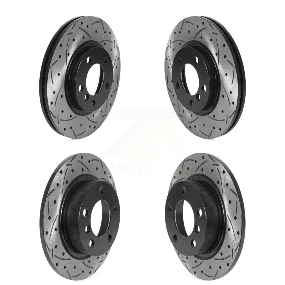 [Avant + Arrière] Kit de disque (percé rainuré revêtu) de frein pour Mini Cooper Countryman Paceman KD-100504