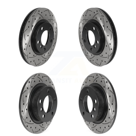 [Avant + Arrière] Kit de disque (percé rainuré revêtu) de frein pour Mini Cooper Countryman Paceman KD-100504