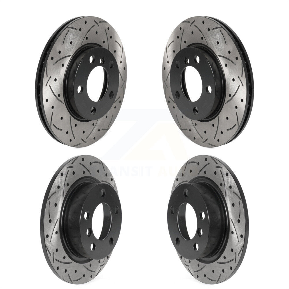 [Avant + Arrière] Kit de disque (percé rainuré revêtu) de frein pour Mini Cooper Countryman Paceman KD-100505 par DS-One