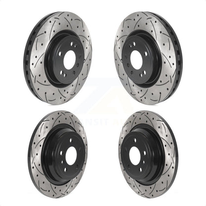 [Avant + Arrière] Kit de disque (percé rainuré revêtu) de frein pour Mercedes-Benz ML350 GLE350 ML250 GLE300d KD-100507 par DS-One