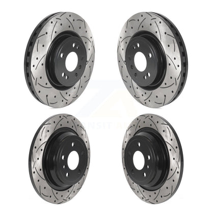 [Avant + Arrière] Kit de disque (percé rainuré revêtu) de frein pour Mercedes-Benz ML350 GLE350 ML250 GLE300d KD-100507