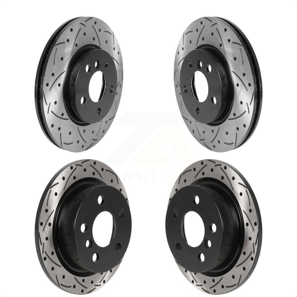 [Avant + Arrière] Kit de disque (percé rainuré revêtu) de frein pour Mini Cooper KD-100510 par DS-One