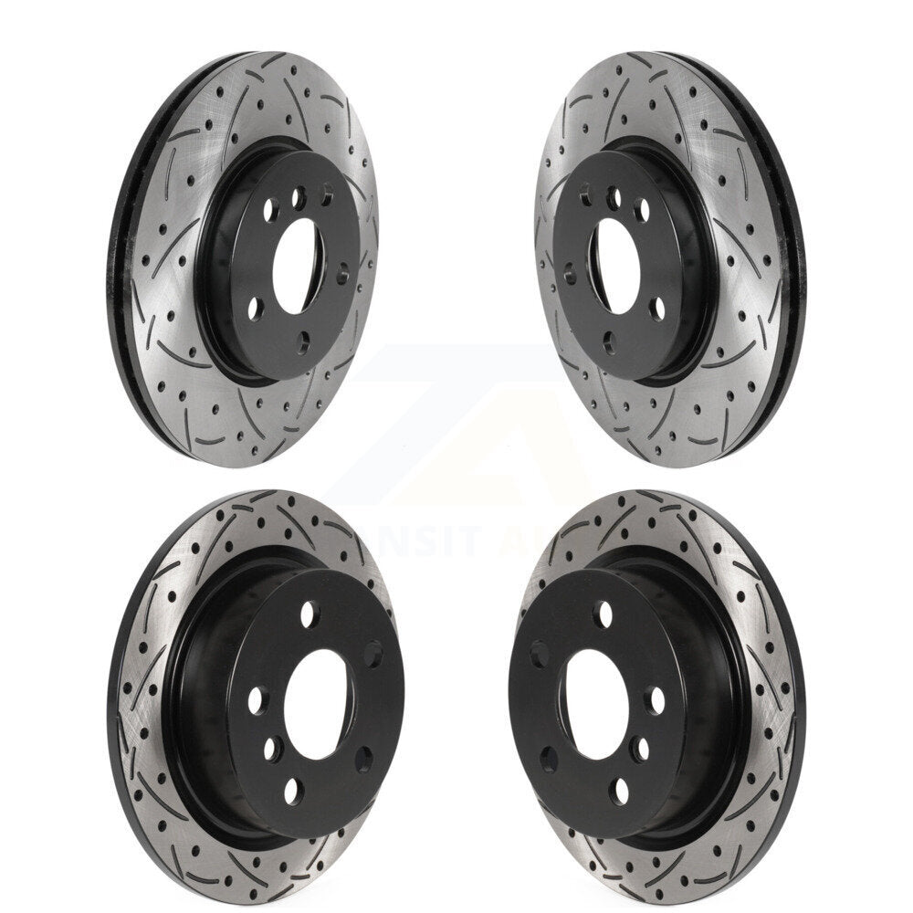 [Avant + Arrière] Kit de disque (percé rainuré revêtu) de frein pour Mini Cooper KD-100510