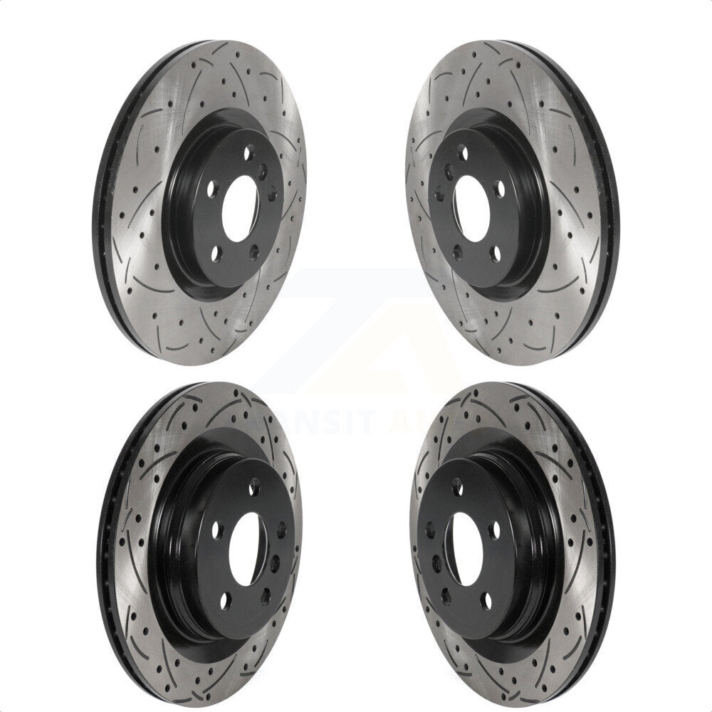 [Avant + Arrière] Kit de disque (percé rainuré revêtu) de frein pour BMW X1 Mini Cooper Countryman X2 228i xDrive Gran Coupe KD-100515 par DS-One