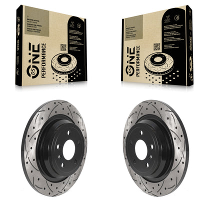 [Arrière] Kit de disque (percé rainuré revêtu) de frein pour Mercedes-Benz ML350 GLE350 ML250 GLE300d KD-100544