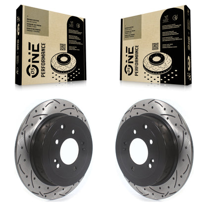 [Arrière] Kit de disque (percé rainuré revêtu) de frein pour Hyundai Tucson Kia Sportage KD-100553
