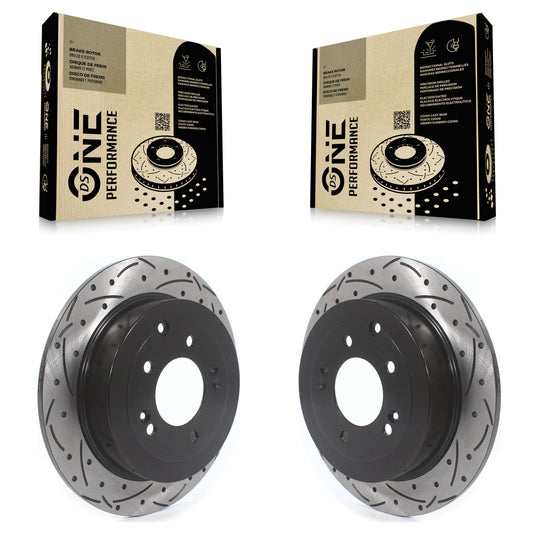 [Arrière] Kit de disque (percé rainuré revêtu) de frein pour Hyundai Tucson Kia Sportage KD-100553
