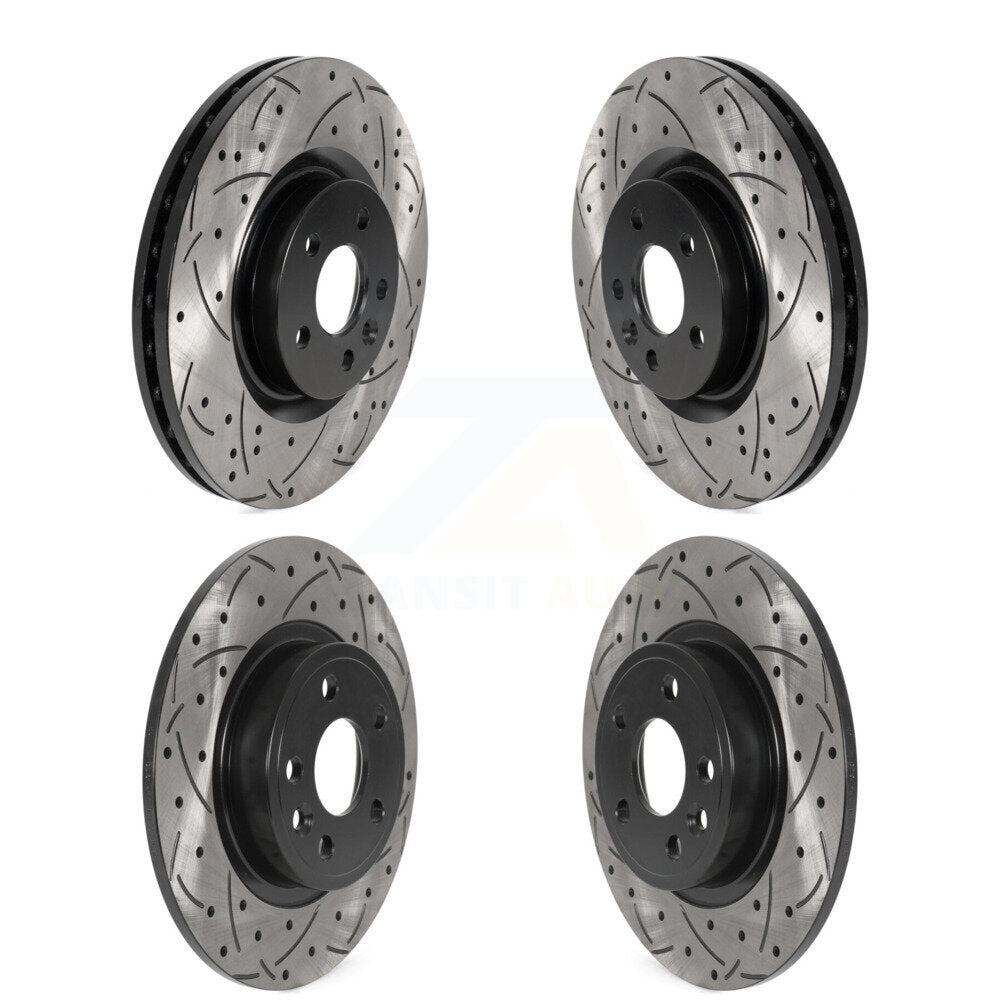[Avant + Arrière] Kit de disque (percé rainuré revêtu) de frein pour Land Rover Discovery Sport Jaguar E-Pace KD-100561